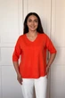 Светр INEDIT 10852 Orange ONE SIZE - изображение 5
