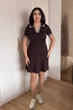 Сукня INEDIT 30021 Dark-Brown ONE SIZE - изображение 1