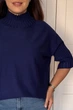 Светр INEDIT 10847 Dark-Blue ONE SIZE - зображення 2