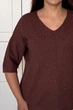 Светр INEDIT 10852 Brown ONE SIZE - изображение 4