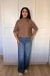 Светр INEDIT 10847 Capucino ONE SIZE - изображение 5