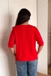 Светр INEDIT 10845 Red ONE SIZE - изображение 3