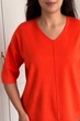 Светр INEDIT 10845 Orange ONE SIZE - изображение 2
