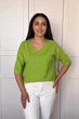 Светр INEDIT 10852 Pistachio ONE SIZE - изображение 1