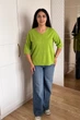 Светр INEDIT 10845 Pistachio ONE SIZE - изображение 4