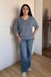 Светр INEDIT 10865 Grey ONE SIZE - изображение 5