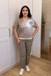 Футболка INEDIT 50032 Beige M - изображение 5