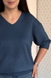 Светр INEDIT 10865 Indigo ONE SIZE - изображение 4