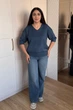 Светр INEDIT 10865 Indigo ONE SIZE - изображение 5