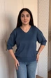 Светр INEDIT 10865 Indigo ONE SIZE - изображение 6