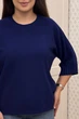 Светр INEDIT 10860 Dark-Blue ONE SIZE - изображение 4