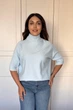 Светр INEDIT 10847 Light-Blue ONE SIZE - изображение 1
