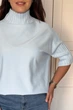 Светр INEDIT 10847 Light-Blue ONE SIZE - изображение 2
