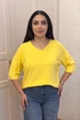 Светр INEDIT 10845 Yellow ONE SIZE - изображение 1