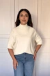 Светр INEDIT 10847 Latte ONE SIZE - изображение 1