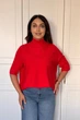 Светр INEDIT 10847 Red ONE SIZE - изображение 1