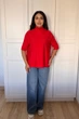 Светр INEDIT 10847 Red ONE SIZE - изображение 4