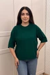 Светр INEDIT 10860 Dark-Green ONE SIZE - изображение 1