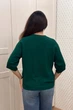 Светр INEDIT 10860 Dark-Green ONE SIZE - изображение 3