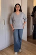 Светр INEDIT 10865 Light-Grey ONE SIZE - изображение 5