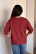 Светр INEDIT 10865 Wine ONE SIZE - изображение 3