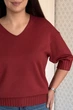 Светр INEDIT 10865 Wine ONE SIZE - изображение 4