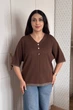 Светр INEDIT 10863 Brown ONE SIZE - изображение 1