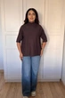 Светр INEDIT 10847 Dark-Brown ONE SIZE - зображення 4