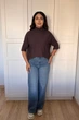 Светр INEDIT 10847 Dark-Brown ONE SIZE - зображення 5