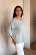 Светр INEDIT 10858 Light-Grey ONE SIZE - изображение 2