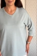 Светр INEDIT 10858 Light-Grey ONE SIZE - изображение 5