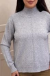 Светр INEDIT 10624 Light-Grey ONE SIZE - изображение 5