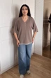 Светр INEDIT 10863 Mokko ONE SIZE - изображение 5