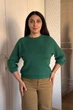 Светр INEDIT 10609 Dark-Green ONE SIZE - зображення 1