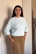 Светр INEDIT 10609 Light-Blue ONE SIZE - изображение 2