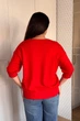 Светр INEDIT 10865 Red ONE SIZE - изображение 3