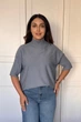 Светр INEDIT 10847 Grey ONE SIZE - изображение 1
