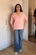 Светр INEDIT 10865 Pudra ONE SIZE - изображение 5