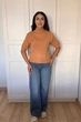 Светр INEDIT 10849 Caramel ONE SIZE - изображение 4