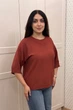 Светр INEDIT 10860 Wine ONE SIZE - зображення 2