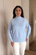 Светр INEDIT 10619 Blue ONE SIZE - изображение 1