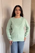 Светр INEDIT 10622 Light-Green ONE SIZE - изображение 5