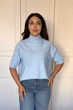 Светр INEDIT 10847 Blue ONE SIZE - изображение 1