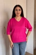 Светр INEDIT 10865 Purpur ONE SIZE - изображение 1