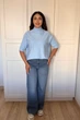 Светр INEDIT 10847 Blue ONE SIZE - изображение 5