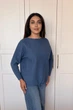 Светр INEDIT 10612 Indigo ONE SIZE - изображение 2