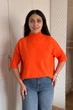 Светр INEDIT 10847 Orange ONE SIZE - изображение 1