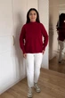 Светр INEDIT 10619 Raspberries ONE SIZE - изображение 6