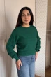 Светр INEDIT 10621 Dark-Green ONE SIZE - изображение 2