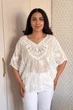 Блуза INEDIT 29007 White ONE SIZE - изображение 3